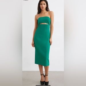 Dynamite strapless cutout dress